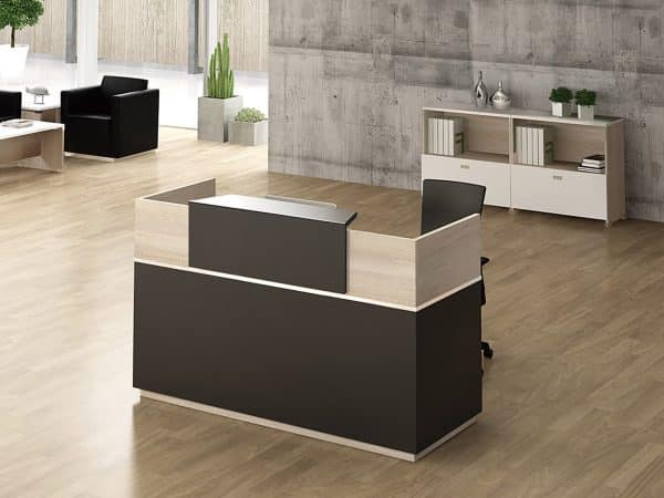 Mueble tipo recepción corporativa