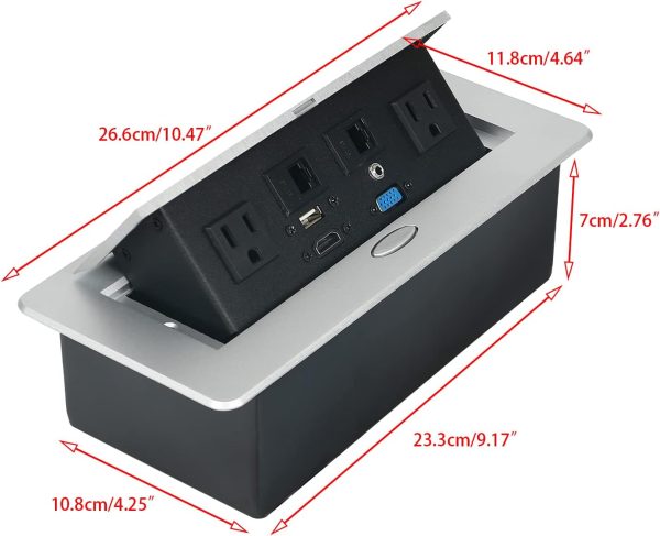 Caja de conectividad plateada HDMI - Imagen 2