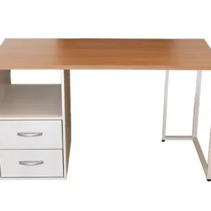 Escritorio Multifuncional Crema con 2 gavetas